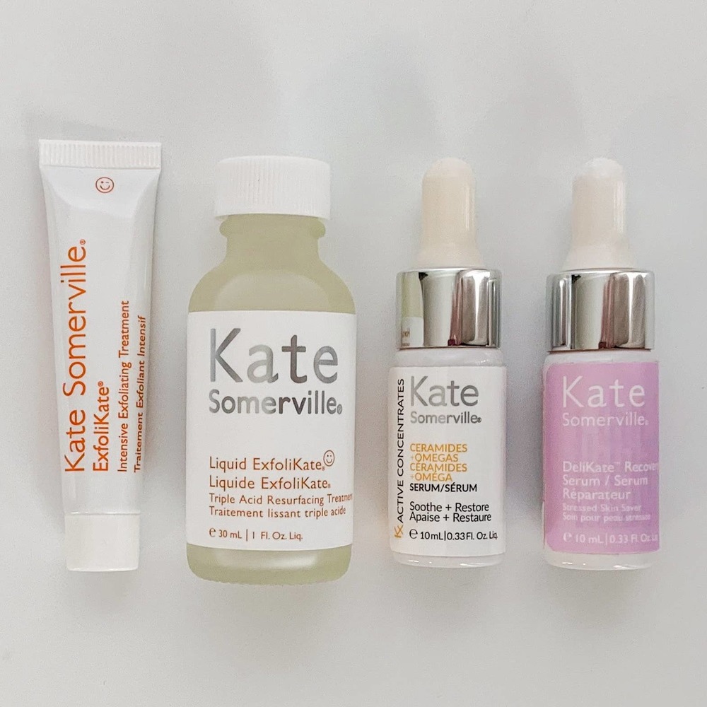 Kate Somerville ExfoliKate, Kx Ceramide + Omegas & Recovery Serums Sample Set